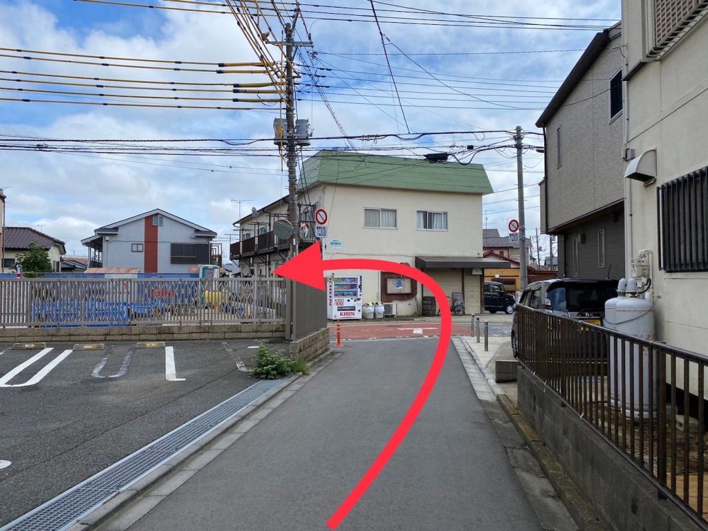 初富駅からの道のり